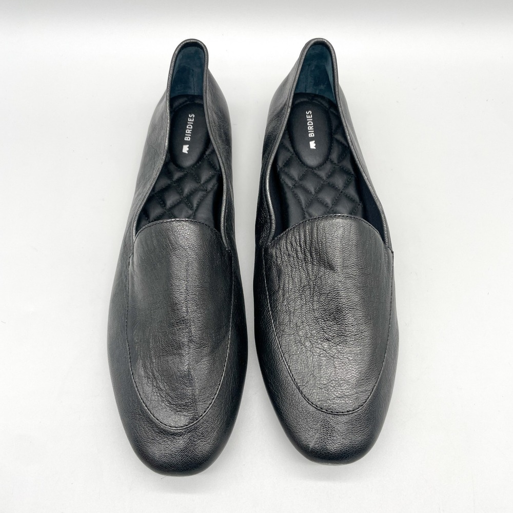 Birdies Womens 12 The Vesper Loafers Flats Shoes Black Leather Preppy Office